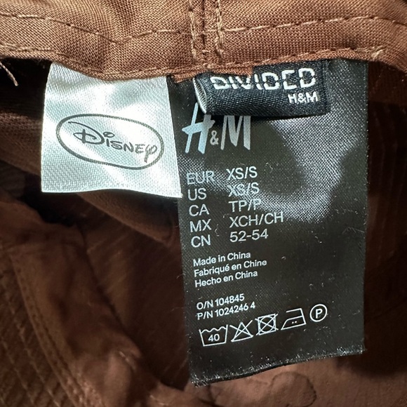 H&M Disney Brown Corduroy Kids Bucket Hat - Picture 2 of 2